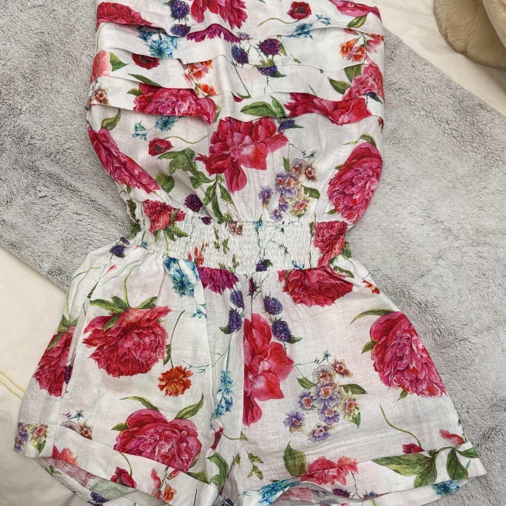 Floral Print Romper